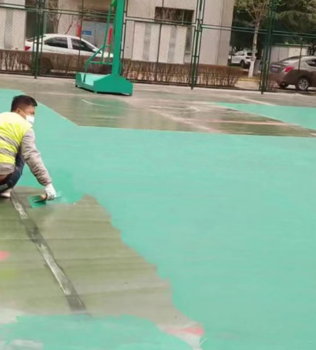 酉阳球场地面翻新
