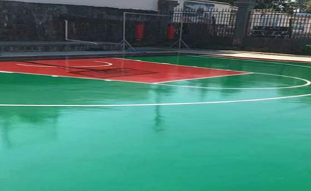 酉阳篮球场翻新地面